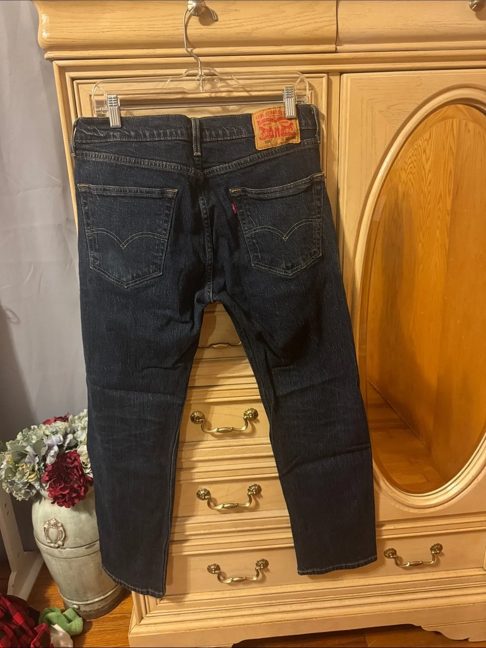 Levi’s 505 Dark Blue Straight-Leg Jeans